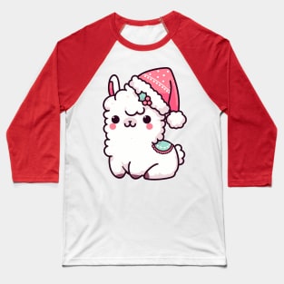 Christmas llama Baseball T-Shirt